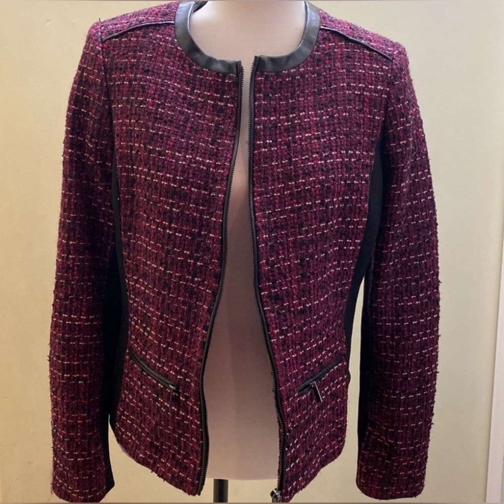 Karl Lagerfeld Paris Tweed Jacket Sz 12